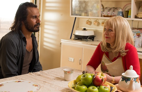 goldstone _Aaron_Pedersen_and_Jacki_Weaver_being_Civil