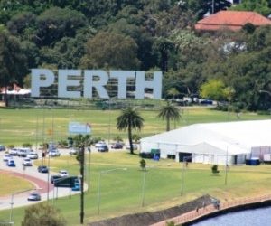 Signs your city has been CHOGM-ed #2 (Upsized Scrabble)