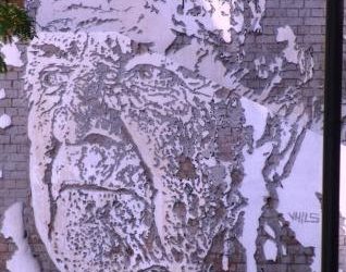 Stolen moments #1 (Voices in your head. Vhils in Sydney)
