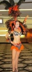 Feathers and Flames at Crown NYE Carnival (Job satisfaction #4: Showgirls)