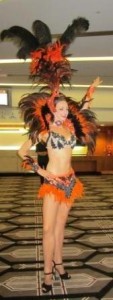 Feathers and Flames at Crown NYE Carnival (Job satisfaction #4: Showgirls)